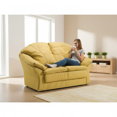 Design Zweisitzer Sofas Couch Polster Moderne Couchen Kunstleder Sofa