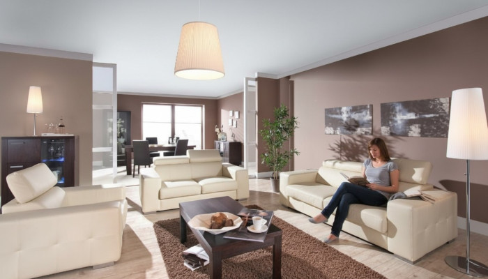 Echtleder Sofa Couch Sofagarnitur 3+2 Sitz Modernes Design Polster Garnitur