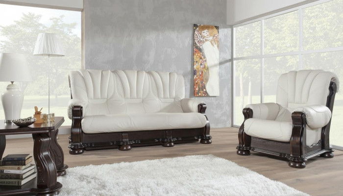 Sofagarnitur 3+1+1 Sitzer Klassischer Wohnlandschaft Sofas Polster Couchen Neu