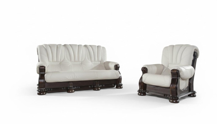 Sofagarnitur 3+1+1 Sitzer Klassischer Wohnlandschaft Sofas Polster Couchen Neu