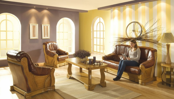 Sofagarnitur 3+2+1 Sitzer Klassischer Wohnlandschaft Sofas Couchen Polster