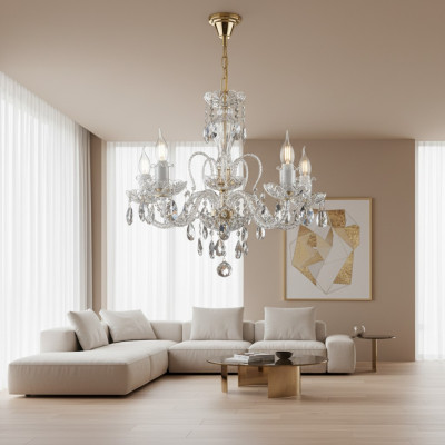  Kron Chandeliers Lampe Plafonniers Luminaires Lampes Cristal Éclairage Bohemia