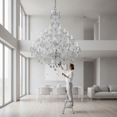 XXL Kristall Kronleuchter Große Lampe Abdeckung Leuchte Lampe Abdeckung