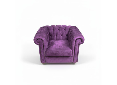 Chesterfield Sessel Couch Polster 1 Sitzer Samt Design Couchen Sofas