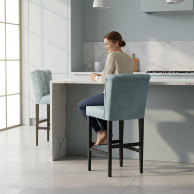 Barhocker Design Barstuhl Samt Stoff Barstühle Bar Hocker 10er Set Tresen