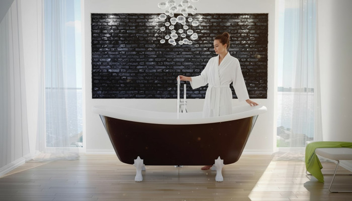 Exclusive freistehende Badewanne Acrylwanne Wanne Bad 190x77 