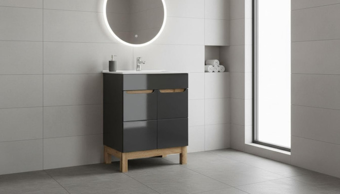 Keramik Waschbecken Waschtisch Unterschrank Becken Badezimmer