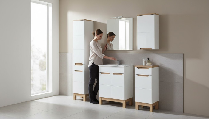 Badezimmer Design Badmöbel Sets Waschbecken Luxus Qualität Möbel
