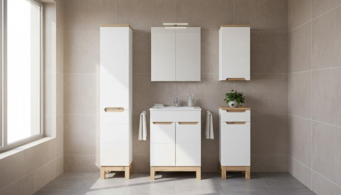 Design Möbel Waschbecken Badezimmer Bad Set Garnitur Schrank Badmöbelsets 5tlg.
