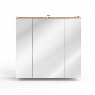Spiegelschrank Wandschrank Badezimmerschrank mit Spiegel 80 cm Deko LED