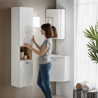 3-tlg. Waschplatz Badmöbel Badezimmer Dekor Set Waschtisch Waschbecken