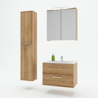 Design Badezimmer Möbel Bad 3 tlg. Deko Set Garnitur Schrank Waschbecken