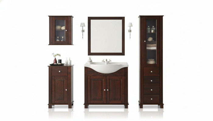 Badmöbel Set Badmöbelset Badezimmer Waschbecken 5tlg. Zimmer