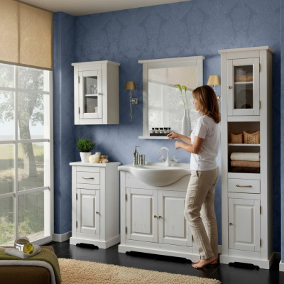 Badezimmer Badmöbel Set Badmöbelset Waschbecken 5tlg. Zimmer