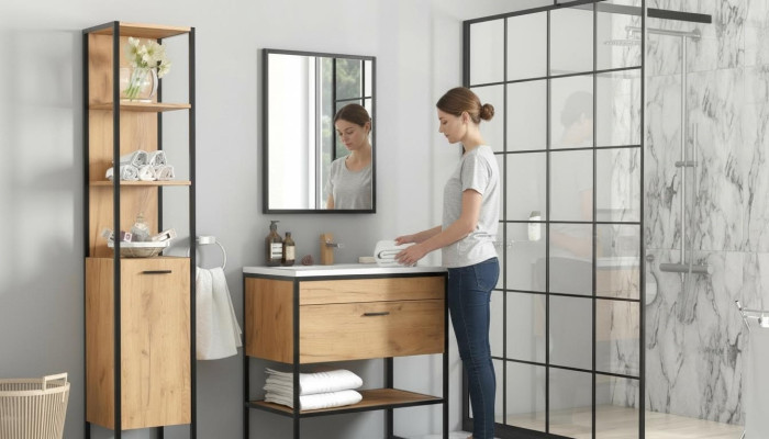 Badezimmer Badmöbel Set Badmöbelset Waschbecken 3tlg. Zimmer