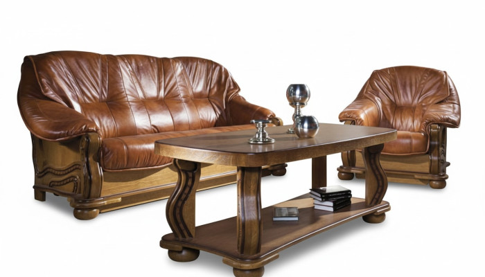 Garnitur 3+1 Sitzer Couch Sitz Polster Garnituren Set 100% Italienisches Leder