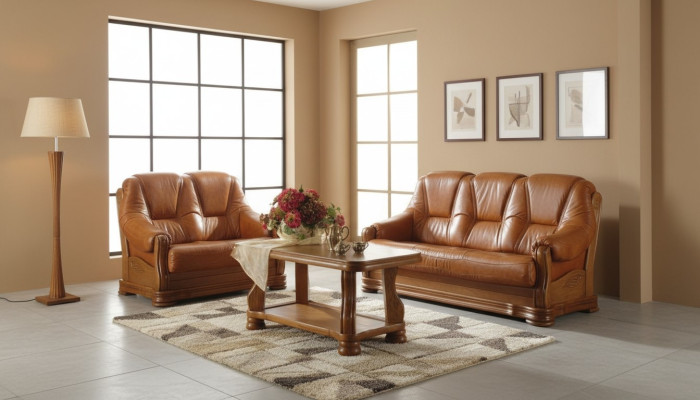 Sofagarnitur 3+2+2 Sitzer Klassischer Couchen Sofas Wohnlandschaft Polster Neu