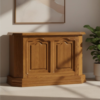 Konsolentisch Braun Holz Schublade und Regal Beistelltisch Anrichte