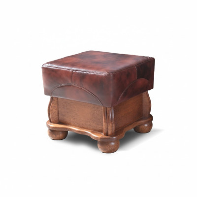 XXL Fußhocker Club Lounge Hocker Leder Textil Ottoman Designer Pufa Ottomane