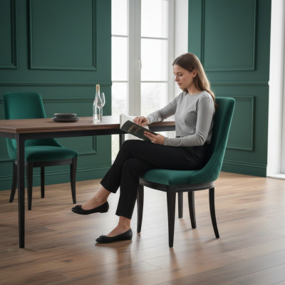 Designer Luxus Klassischer Esszimmer Stuhl Stühle Sitz Modern Massiv Holz Sessel