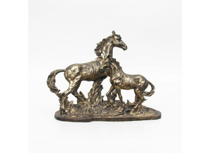 Skulptur pesare Kupfer Farbig Pegasus Pferd Statuen Dekoration Abstrakte Pferde