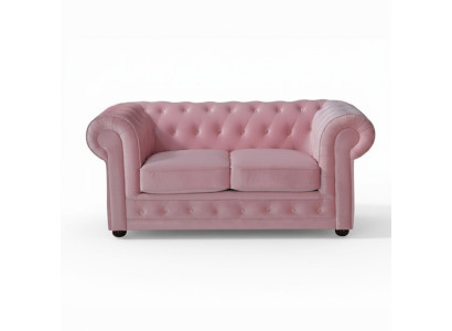 Chesterfield Sofa Couch Polster Stoff Leder Couchen Polster Garnitur 4 Sitzers