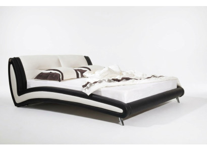 Designer Bett Betten Ehebett Doppelbett Polsterbett Schlafzimmer Lederbett