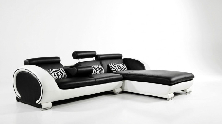Ecksofa Sofagarnitur Leder Sofa Couch Ecke Polster Hocker Set Komplett