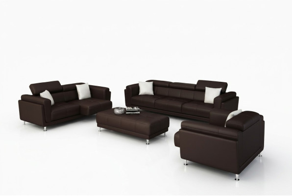 Design Couchen Sofas Polster 321 Sitzer Sofagarnitur Garnituren Set Leder Sofa