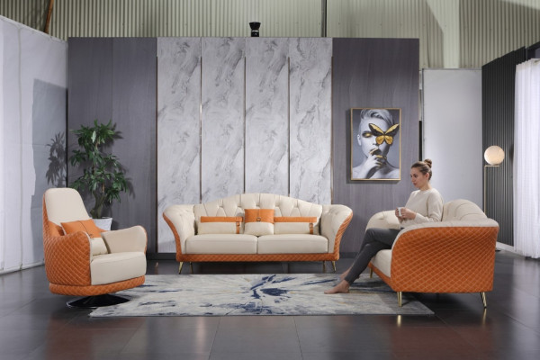 Modern Sofagarnitur 3+2+1 Sitzer Set Design Sofa Polster Couch Couchen