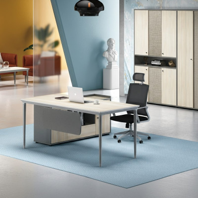 Schreibtisch  Aktenschrank Büro Einrichtung Möbel Schreibtische Tische 2tlg.Set