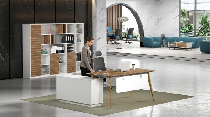 Schreibtisch Büro Set Wandregal Regal Schrank 2 tlg Büro Zimmer