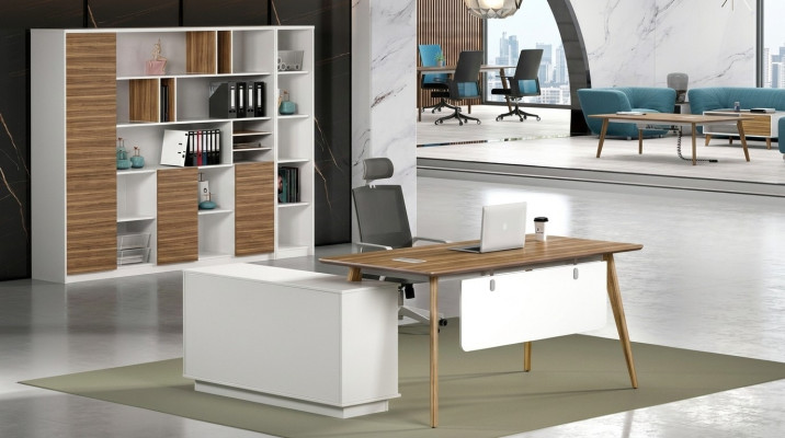 Schreibtisch Büro Set Wandregal Regal Schrank 2 tlg Büro Zimmer