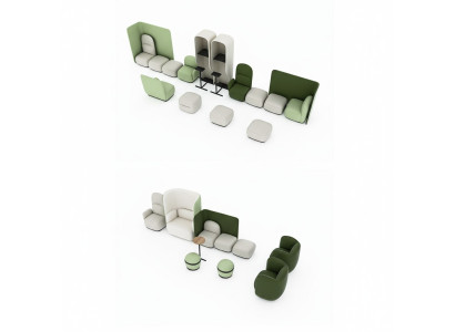 Sessel Wartezimmer Set Sitz Polster Garnitur Kanzlei Praxis Hotel Büro Office