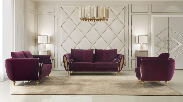 Designer Sofa Sofagarnitur 3+2+1 Sitzer Couch Polster Garnitur Wohnzimmer