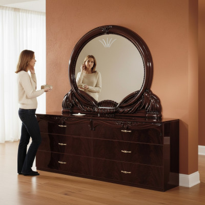 Design Kommode Schrank Luxus Kommoden Schrank Regal Konsole Möbel Made in Italy