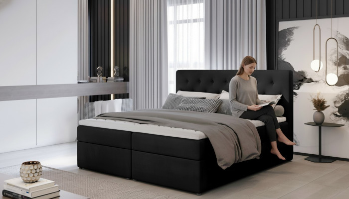 Bett Polster Design Luxus Hotel Betten Ehe 180x200cm Schlaf Zimmer Stoff