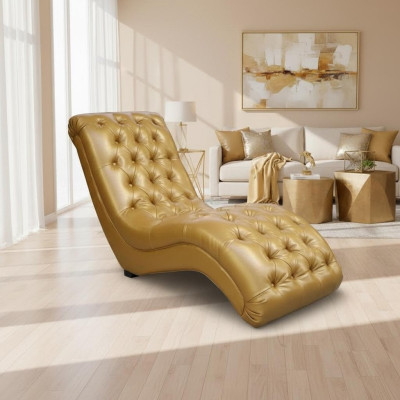Chesterfield Chaiselongues Sofa Liege Chaise Club Deko Relax Liegen Leder