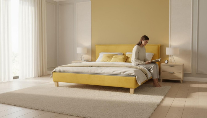 Designer Polsterbett Bett Betten Textilbett Ehebett Doppelbett Designerbett