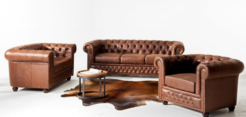 Sofagarnitur 3+2 Sitzer Neu Set Design Sofas Polster Deko Couchen Leder