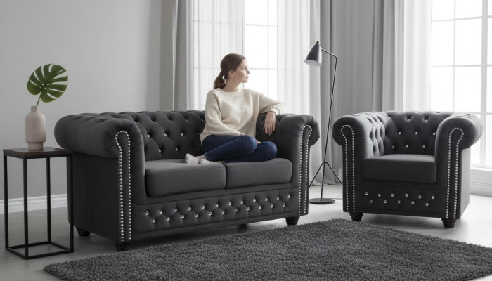 Sofagarnitur 2+1 Sitzer Sofa Sitz Couch Polster Garnitur Moderne Couchen Neu