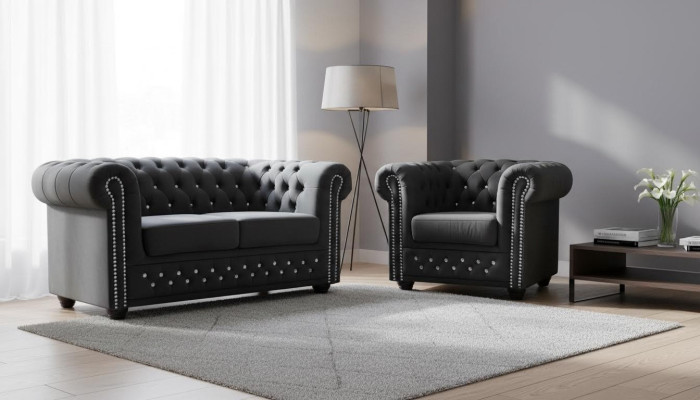 Sofagarnitur 2+1 Sitzer Sofa Sitz Couch Polster Garnitur Moderne Couchen Neu
