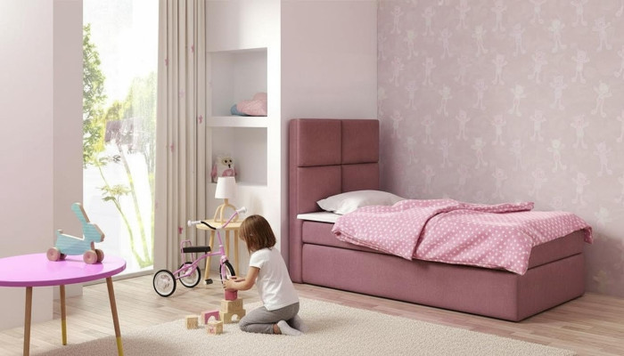 Hotel Bett Boxspring Blau Design Bett Big Polster Ehe Luxus Betten