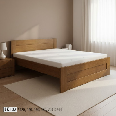 Holzbett Echtes Holz Bett Betten Hotel 200x200 Stil Massive Möbel Schlafzimmer