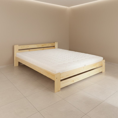 Massivholz Bett 200x200 Doppelbett Kiefer massiv Echt Hozbett Vollholzbett Neu