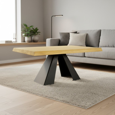 Design Couchtisch Wohnzimmertisch Sofatisch Beistelltisch Massiv Vollholz Holz