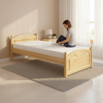 Bett Jugendbett Kiefer Kinderbett Vollholz Holzbett 100x200 mit Bettgestell Holz