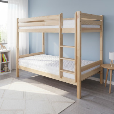 Etagenbett Hochbett Kinderbett Kiefer Holz Kinder Zimmer Vollholz Möbel Holz Neu