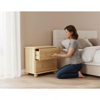Design Nachttisch Nachtschrank Kommode Vollholz Möbel Holz Möbel Handarbeit Neu
