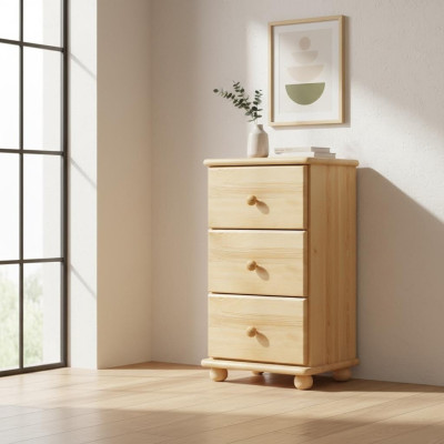 Massive Nachttisch Nachtschrank Kommode Nachtschränkchen Handarbeit Holz Möbel